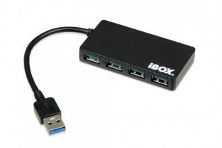 Hub USB 3.0 4-porty, slim IUH3F56 (4x USB 3.0) Czarny