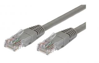 Kabel Patchcord miedziany kat.5e RJ45 UTP 3m. szary - paczka 10 sztuk