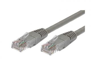 Kabel Patchcord miedziany kat.6 RJ45 UTP 1,5m. szary