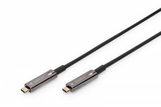 Kabel połączeniowy hybrydowy AOC USB 3.1 Typ C/USB Typ C 4K 60Hz 20m