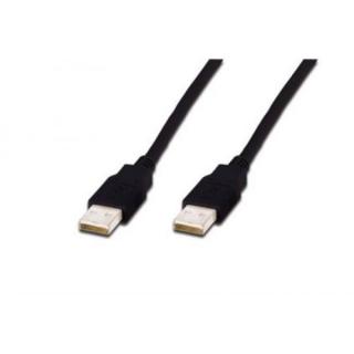Kabel połączeniowy USB 2.0 HighSpeed Typ USB A/USB A M/M czarny 1m