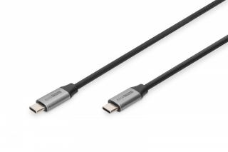 Kabel połączeniowy USB 3.0 60W/5Gbps Typ USB C/USB C M/M 0,5m Czarny