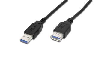 Kabel przedłużający USB 3.1 Gen.1 SuperSpeed 5Gbps Typ USB A/USB A M/Ż czarny 1,8m