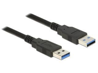 Kabel USB 3.0 1.5m AM-AM czarny