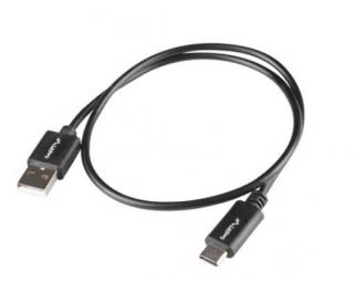 Kabel USB-C(M)->USB-A(M) 2.0 1.8m czarny BOX QC 3.0