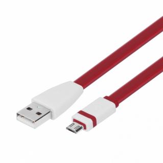 Kabel USB-Micro USB 1m burgundowy