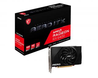 Karta graficzna Radeon RX 6400 AERO ITX 4G 4GB GDDR6 64bit DP/HDMI