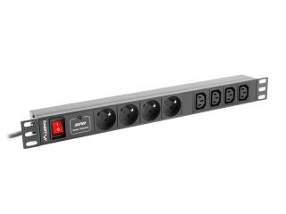 Listwa zasilająca Rack PDU 1U 10A 4X 230V PL 4X IEC C13 2m C14 czarna