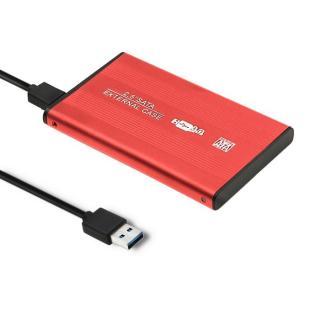 Obudowa na dysk HDD/SSD 2.5 cala SATA3 | USB 3.0 | Czerwona