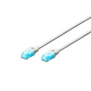 Patch cord U/UTP kat.5e PVC 10m Biały