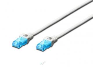 Patch cord U/UTP kat.5e PVC 2m Biały