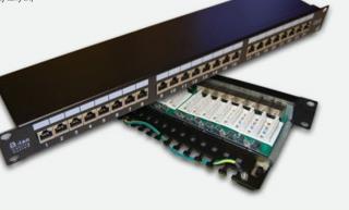 Patch panel STP kat.6 24 porty LSA 1U