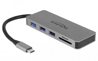 Replikator portów USB-C -> HDMI, 1x USB 3.0, 2x USB 2.0, PD 2.0, czytnik SD, USB-C