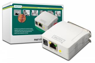 Serwer wydruku Fast Ethernet 1-port 1xLPT, 1xRJ-45