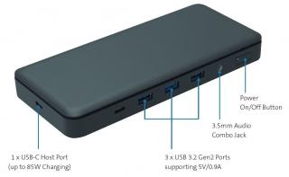 Stacja dokująca SD4839P USB-C i USB 85W Power Delivery Uniwersalna