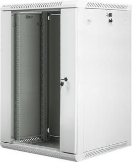 Szafa instalacyjna RACK wisząca 19 cali 18U 570X600 szara