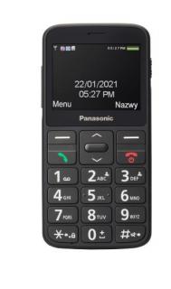 Telefon dla seniora KX-TU160 Czarny
