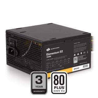 Zasilacz Elementum E2 550W (80+ EU, 2xPEG, 120mm)