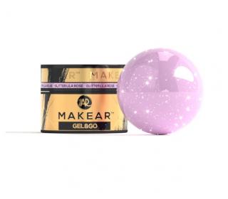 Makear Żel do paznokci GG24 - 15ml Glitter Lila Rose - GelGo