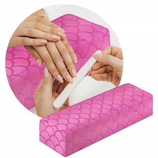 Poduszka pod dłoń do zabiegów manicure wygodna - różowa