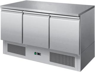 Stół chłodniczy 3-drzwiowy  z agregatem na dole SCH - 3 / REDFOX  Stół chłodniczy - 3 drzwi SCH - 3