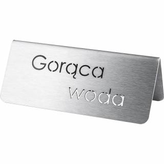 Tabliczka "gorąca woda"