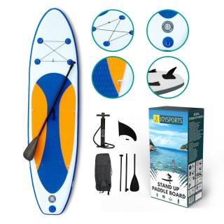 PROMO Deska SUP Stand Up Paddle 300cm pomarańczowo - niebieska PDB-40002 JoySports