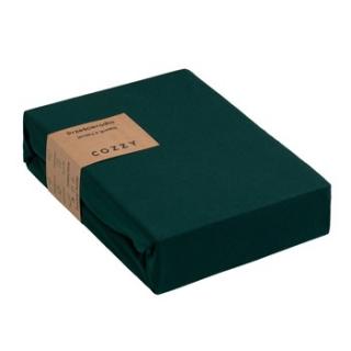 Bawełniane prześcieradło z gumką 140x200 cm Jersey Premium Zielone