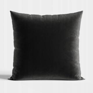 CZARNA WELWETOWA POSZEWKA 40x40 DEKORACYJNA VELVETOWA