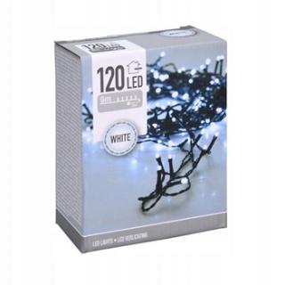 Lampki choinkowe do wewnątrz 9 m 120 LED biały zimny zasilanie sieciowe