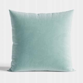 MIĘTOWA WELWETOWA POSZEWKA 40x40 DEKORACYJNA VELVETOWA