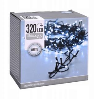 Oświetlenie Choinkowe 320 LED – Białe Lampki Świąteczne Biały kolor