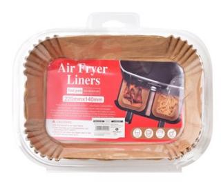 Papierowe Filtry do Air Fryera 22x14x4,5 cm - 50 sztuk Ochrona