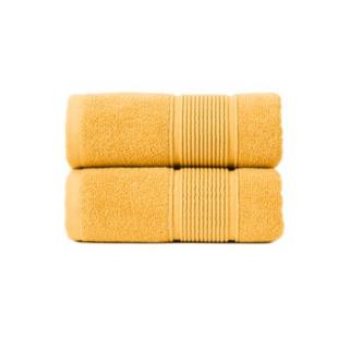 RĘCZNIK 50x90 NAOMI 100% BAWEŁNA 500g/m2 SZAFRANOWY ELEGANCKI