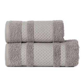 RĘCZNIK 70x140 LIONEL 100% BAWEŁNA 450g/m2 SZARY CIEMNY