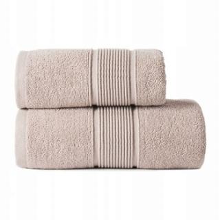 RĘCZNIK 70x140 NAOMI 100% BAWEŁNA 500g/m2 BEŻOWO SZARY