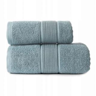 RĘCZNIK 70x140 NAOMI 100% BAWEŁNA 500g/m2 NIEBIESKI BRUDNY
