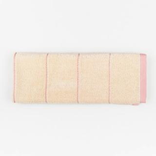 Ręcznik Frotte SWEET MONIK 70x140  beż róż szybkoschnacy