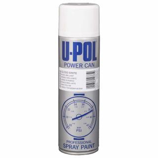 U POL Biały połysk spray 500ml. PCGW/AL UP0810