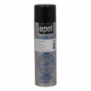 U POL Czarny połysk spray 500ml. PCGB/AL UP0803