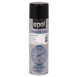U POL Czarny spray satyna 500ml. PCSB/AL UP0801