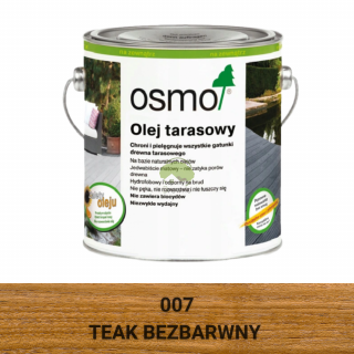 OSMO Olej tarasowy 007 TEAK BEZBARWNY 2,5L
