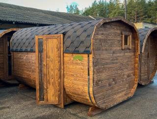 Sauna Kwadratowa - CEDR Kwadro-beczka dł. 3m