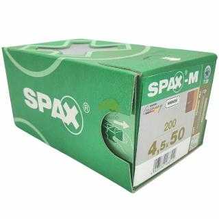 SPAX Wkręty do płyt MDF WIROX 4,5x50 (200szt.) srebrny