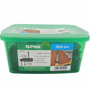 Ukryty montaż desek tarasowych (120szt.) SPAX Stick Pro