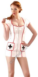 Kostium seksownej pielęgniarki z winylu  L