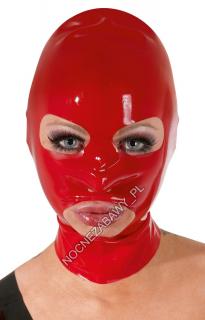 Lateksowa maska czerwona