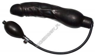 Pompowane dildo - Black Latex Balloon