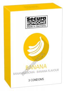 Prezerwatywy Secura Banan- 3szt.