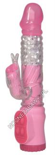 Wibrator Pearl Delight Bunny różowy + obrotowe perełki